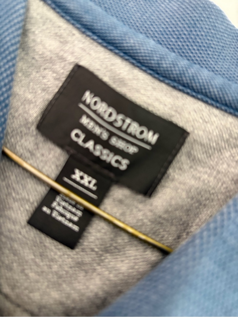 Nordstrom Men's Slate Blue Polo Shirt - Picture 2 of 2